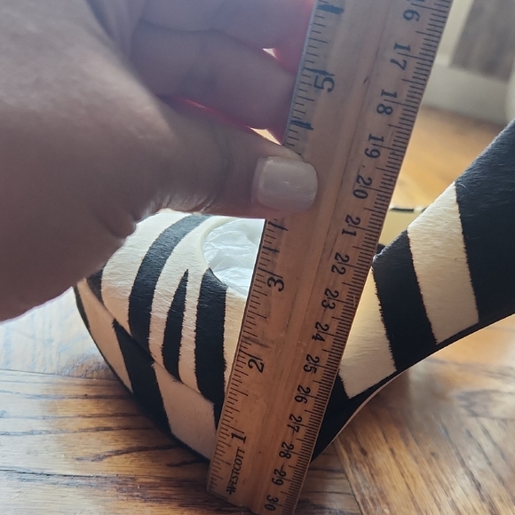 Jessica Simpson Zebra Stripe Heels (Never Worn) - Picture 7 of 7